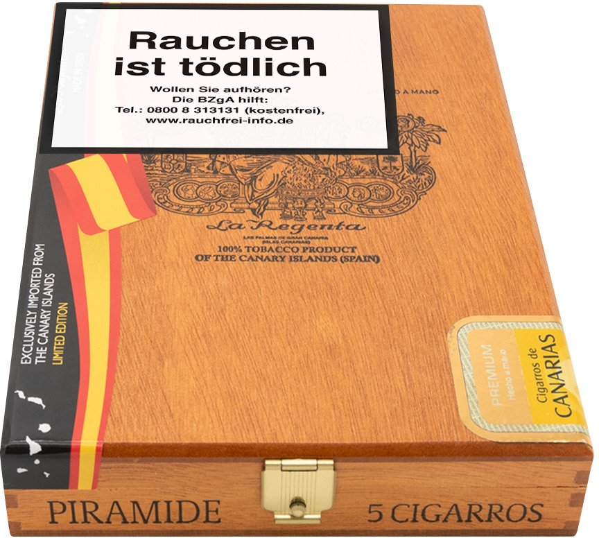 1921 Piramide Maduro 5er Kiste liegend