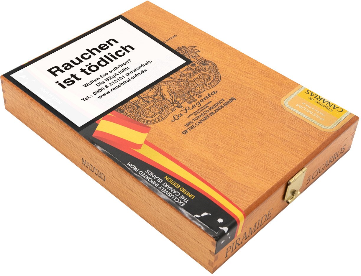 1921 Piramide Maduro 5er Kiste schräg 2