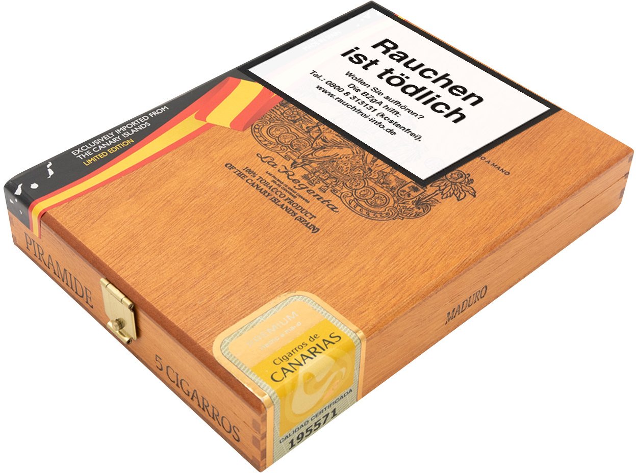1921 Piramide Maduro 5er Kiste schräg