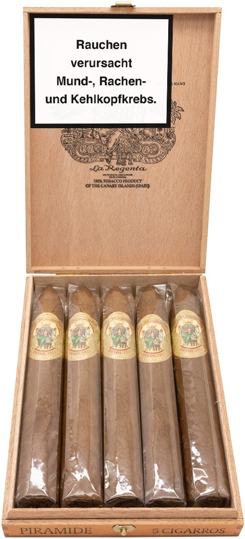 1921 Piramide Maduro 5er Kiste offen frontal