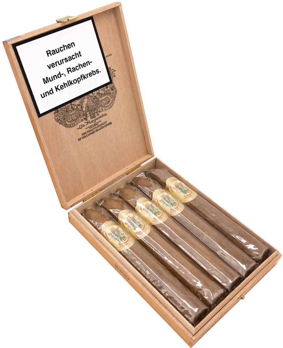 1921 Piramide Maduro 5er Kiste offen schräg