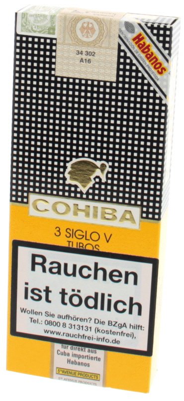 Cohiba Zigarren Siglo V Tubos 3er
