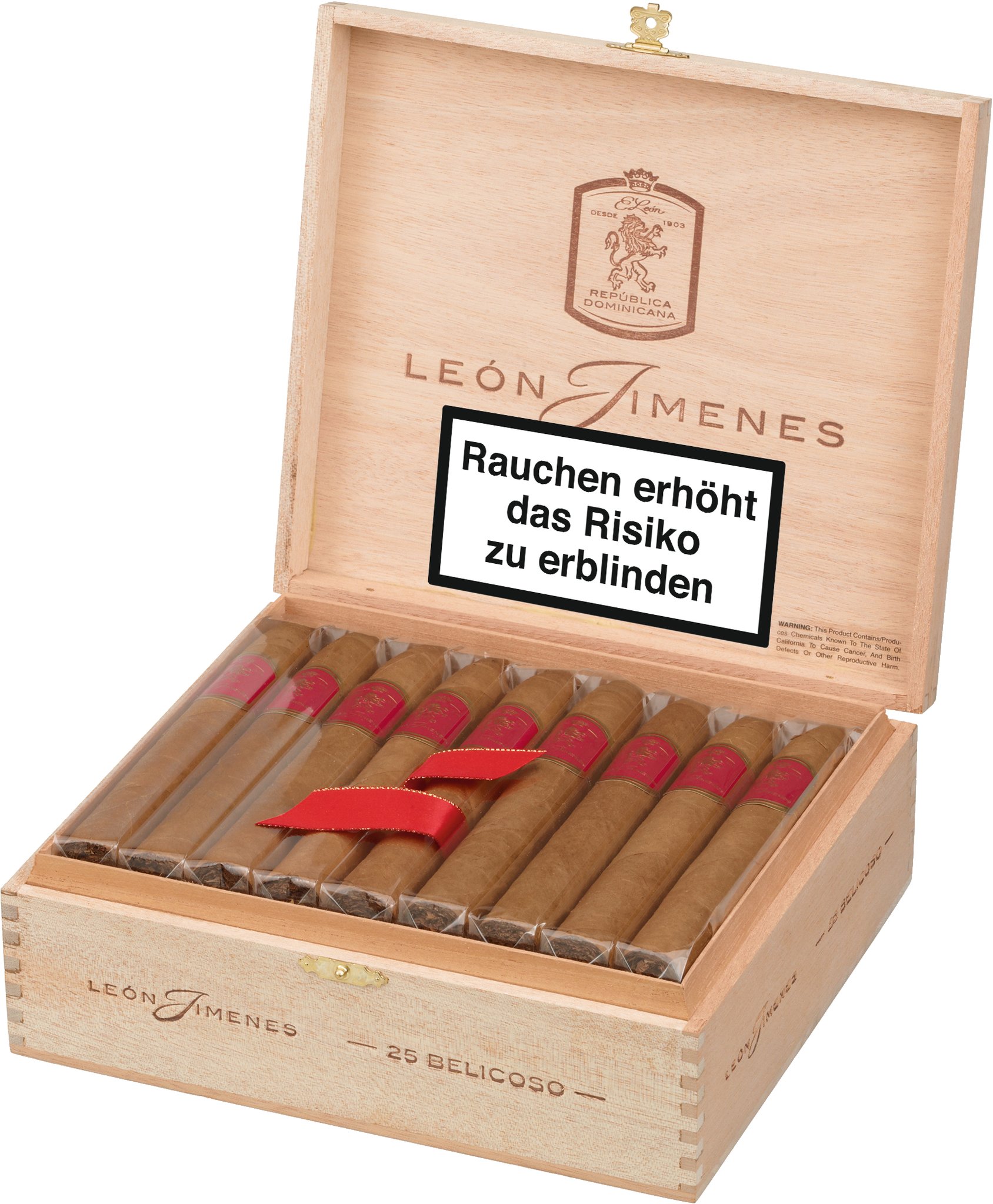Leon Jimenes Belicoso 25er Kiste offen