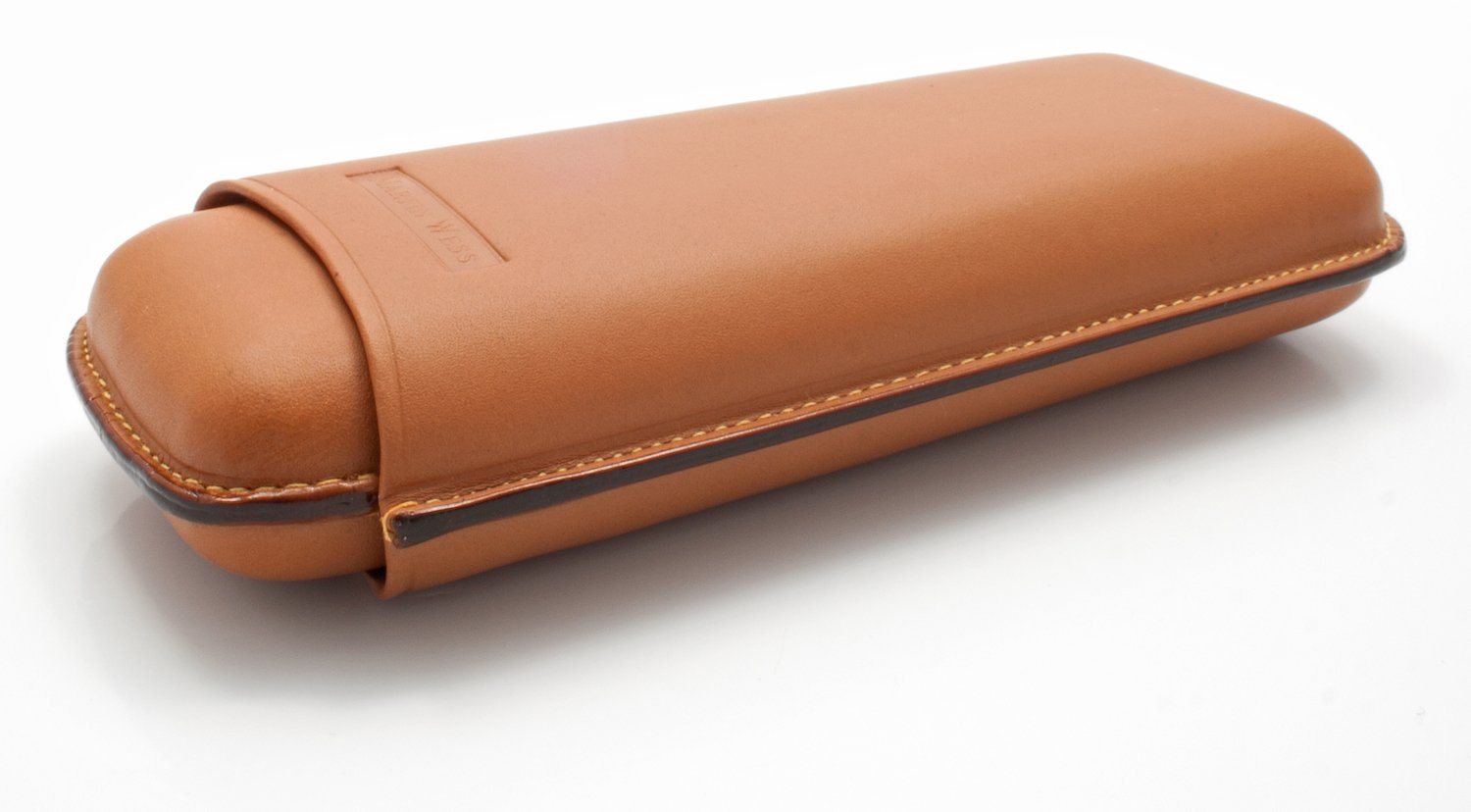 Martin Wess Premium Lederetui - Vachetta Natur 2er Gigante Vachetta (571) liegend