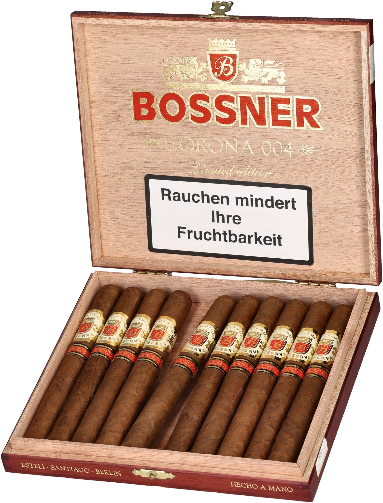 Bossner Classic Corona 004 Kiste Offen