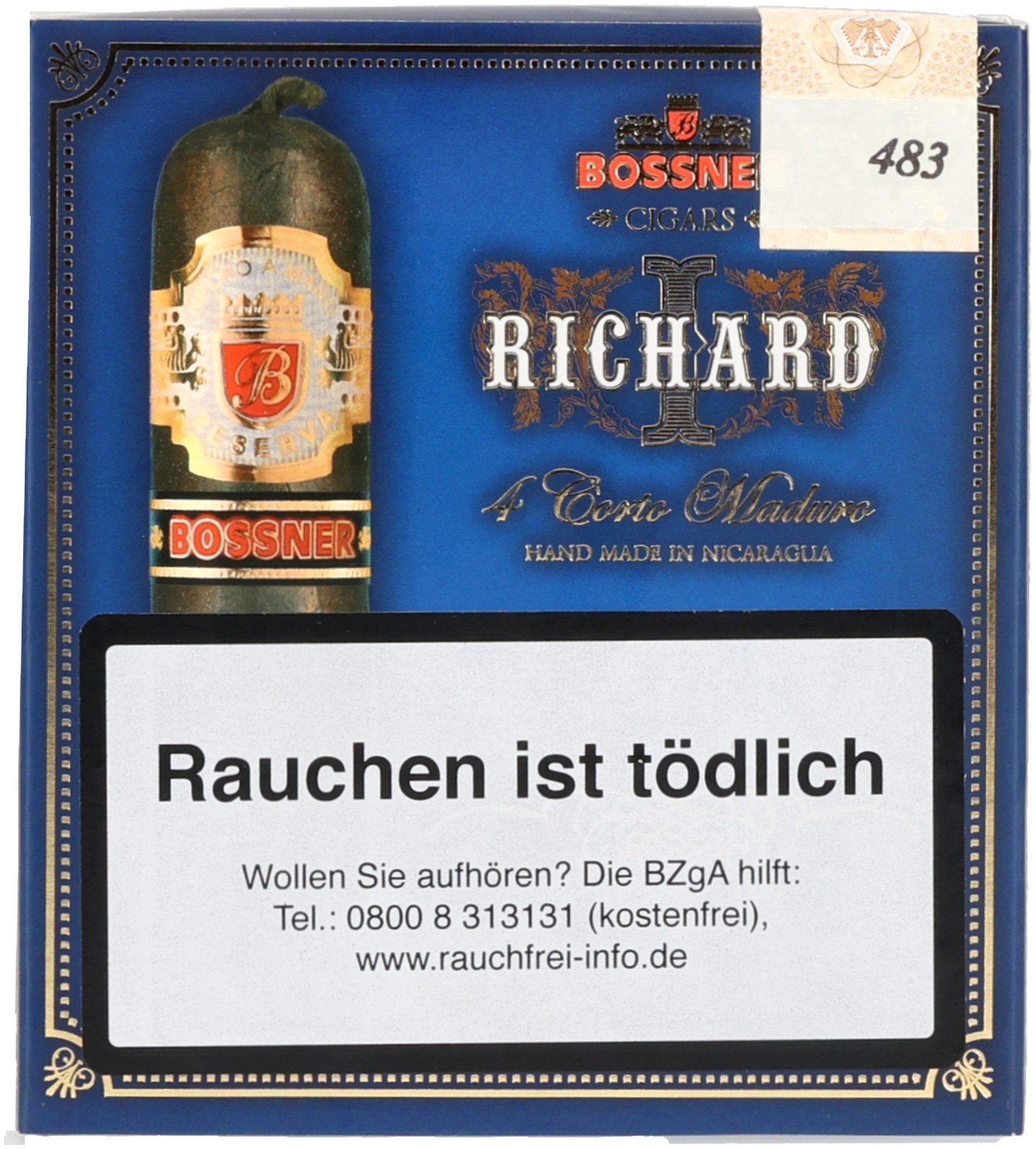 Bossner Reserva (Nicaragua) Richard I. Maduro (Short Robusto)
