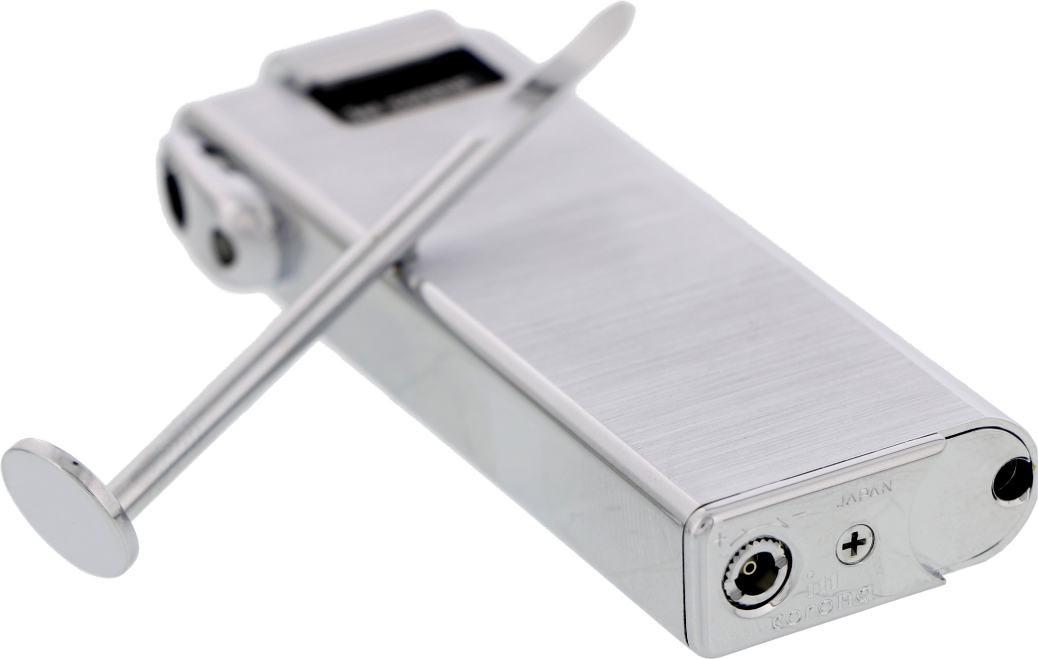 Corona Pipe Master verchromtes Messing gebürstet (33-3114) mit Stopfer