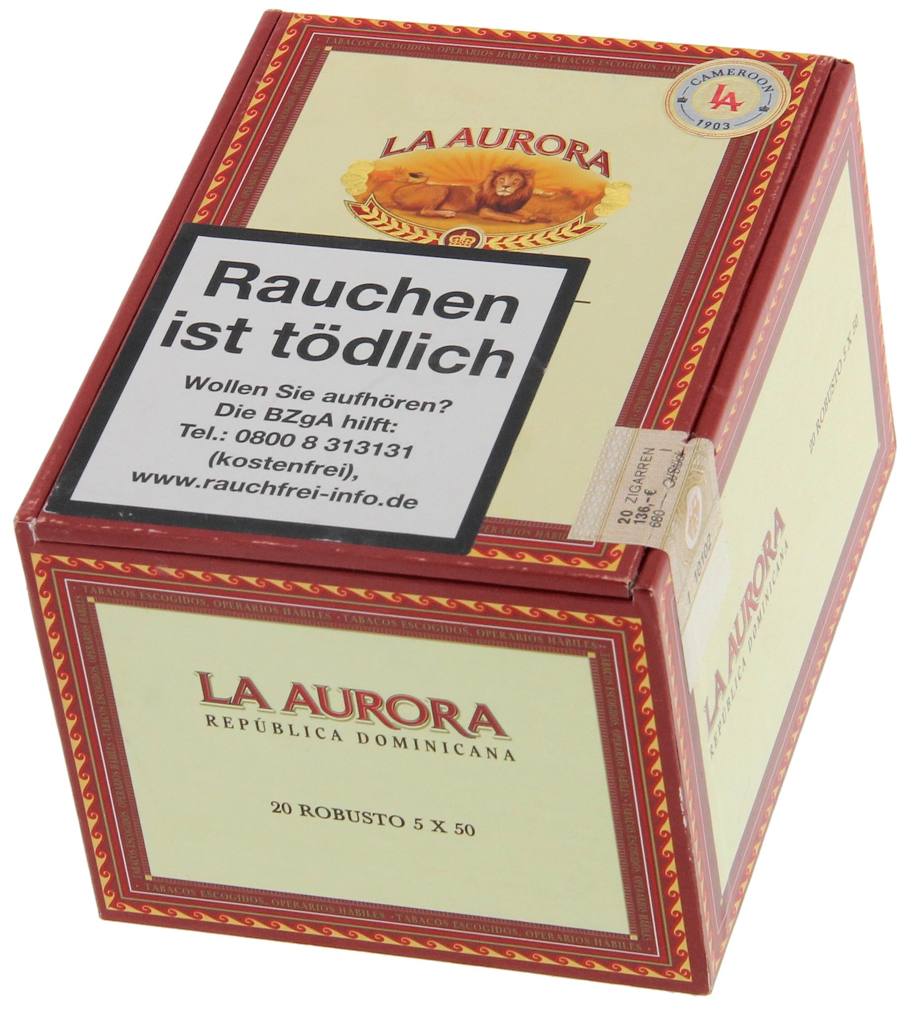 La Aurora Cameroon 1903 Robusto Kiste