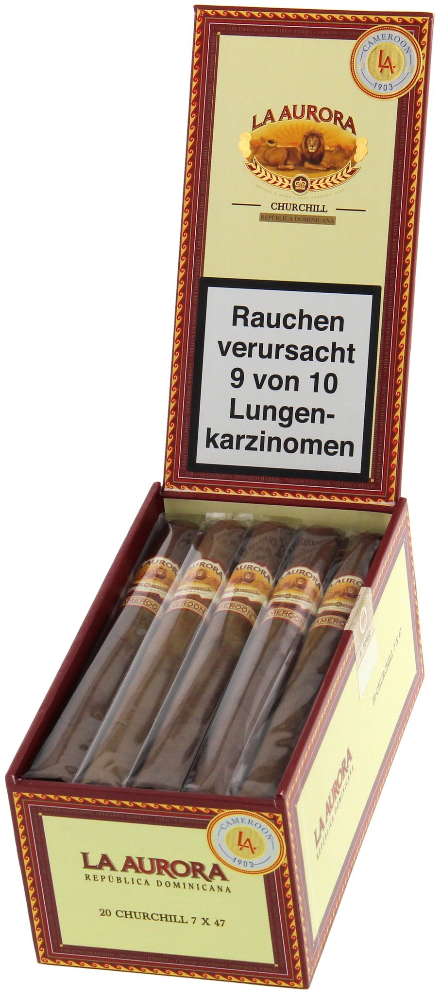 La Aurora Cameroon 1903 Churchill Kiste offen