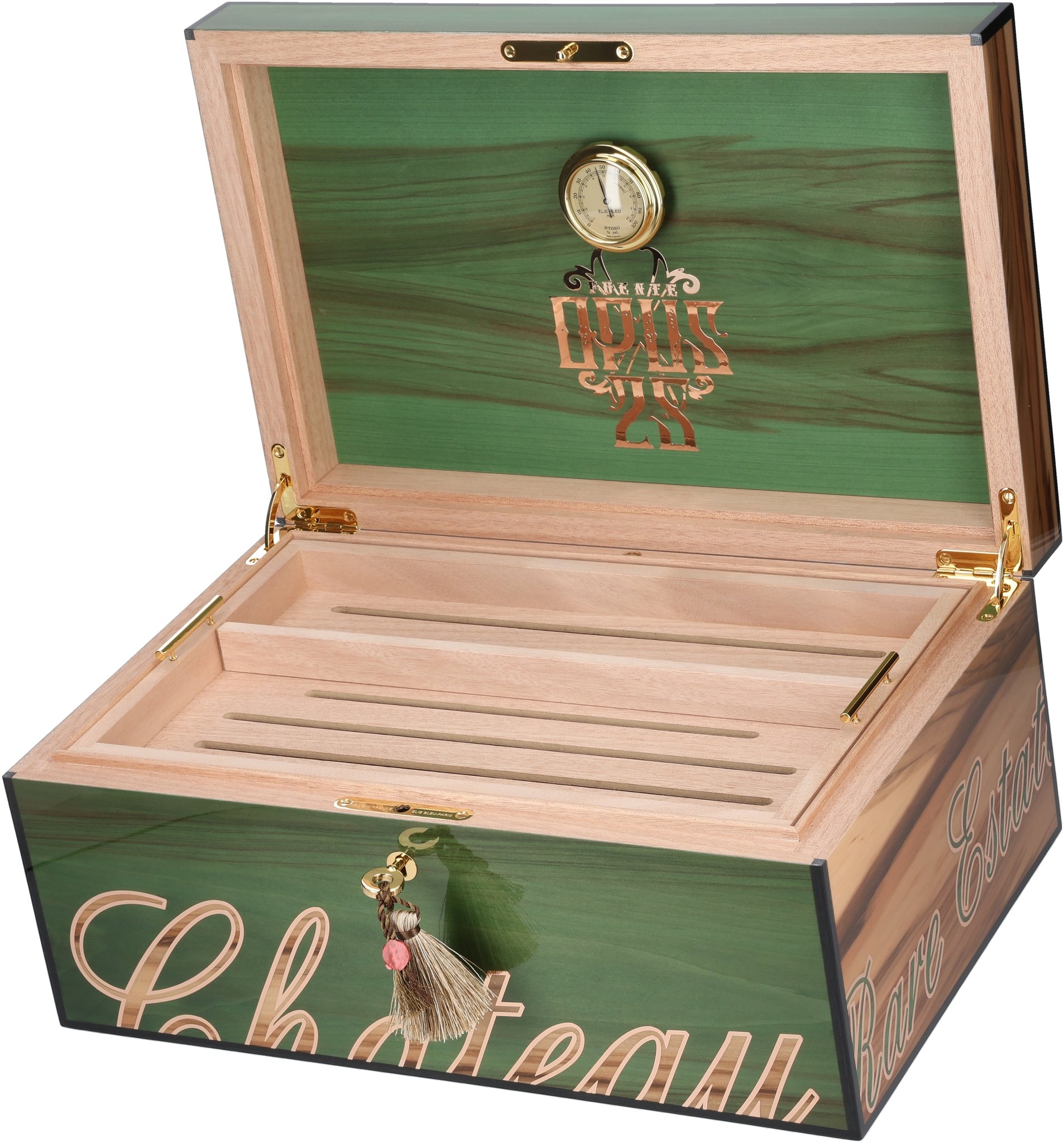 OpusX 25th Anniversary Humidor offen schräg