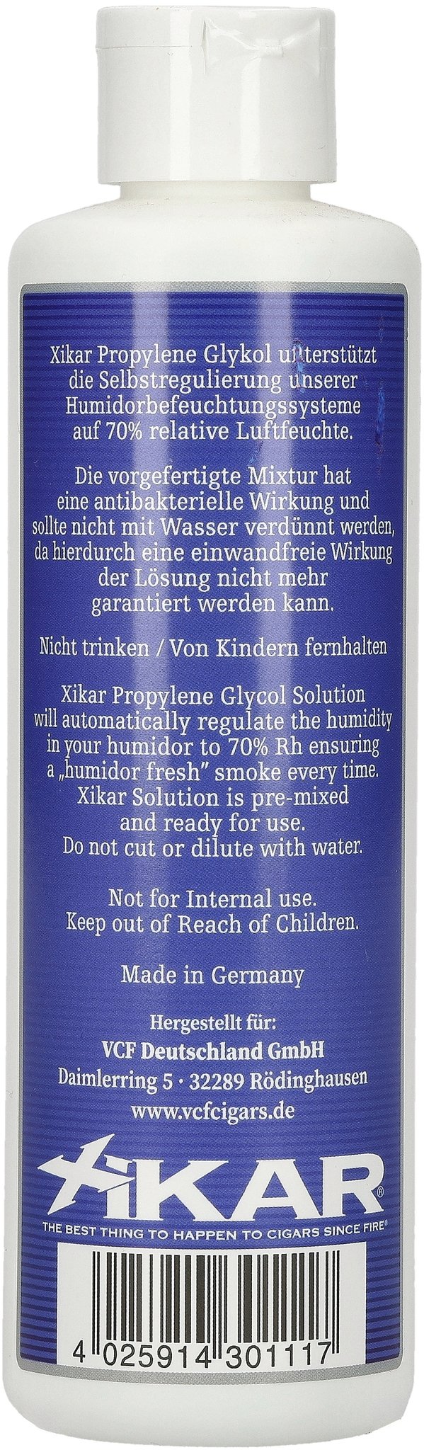 Xikar Propylenglykol (Für Humidorbefeuchter) 250ml (1814)_02