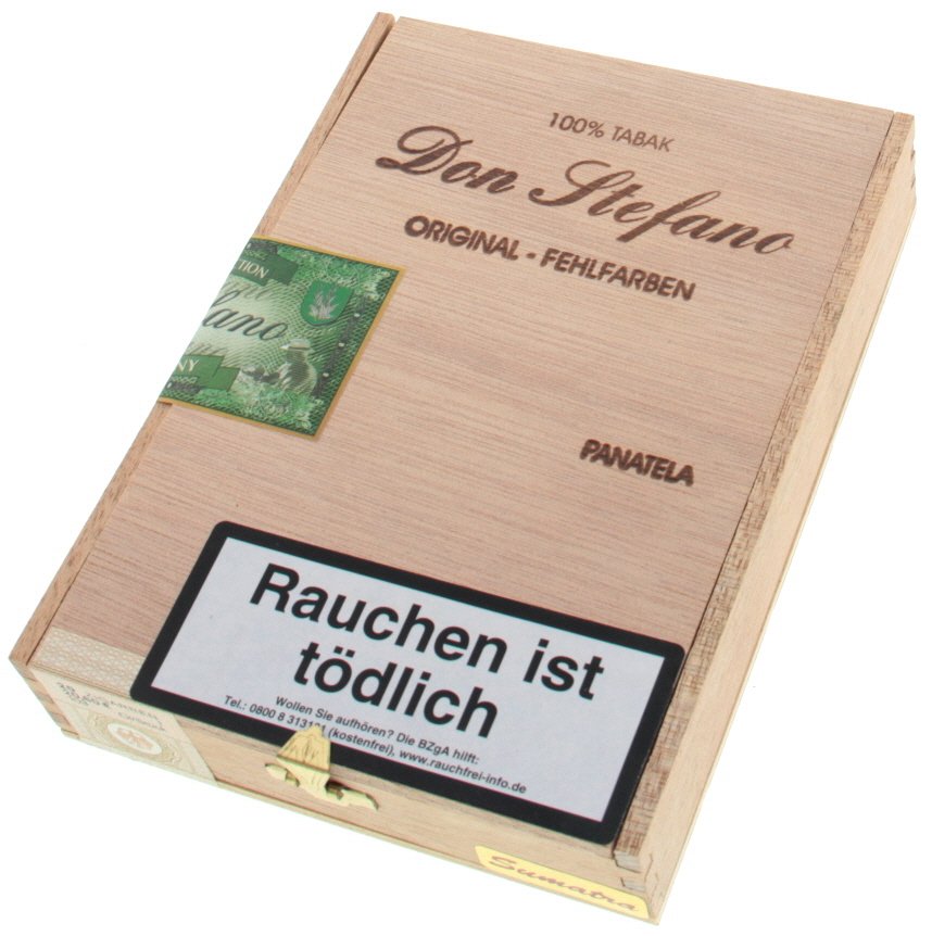 Don Stefano Original Fehlfarben Panatela Dezent Sumatra 20er