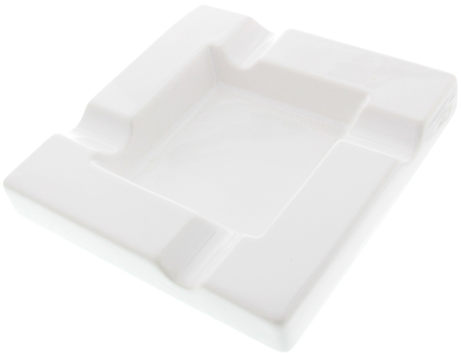 Classic Zigarrenascher Keramik Weiss 4 Ablagen (523041)