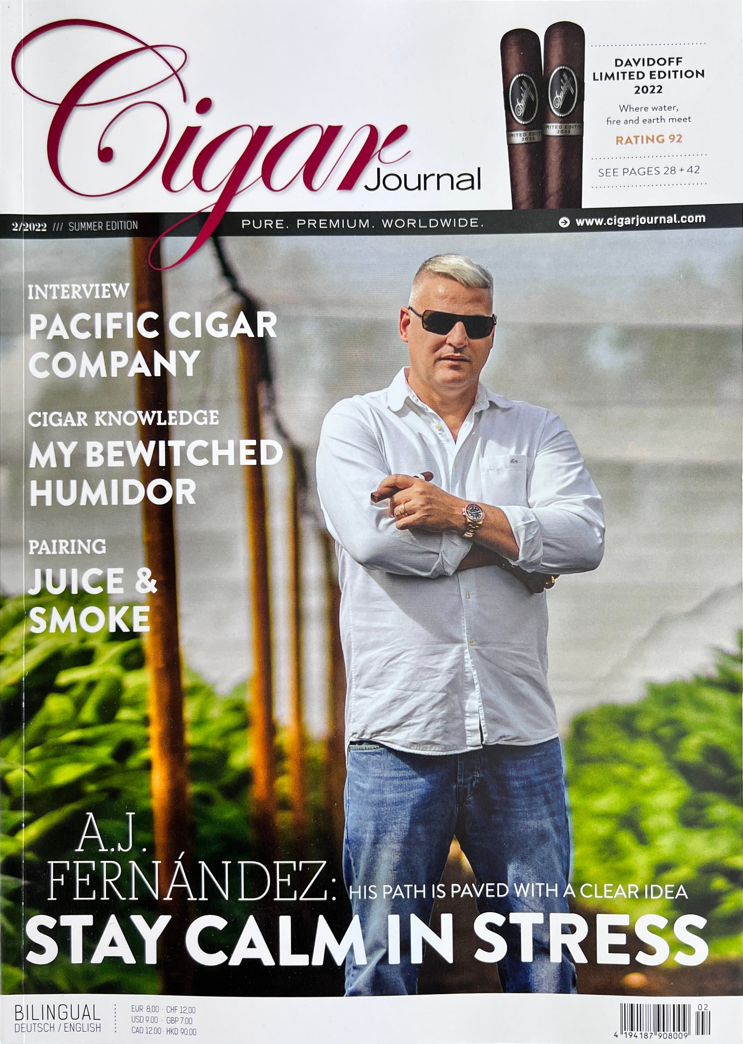 Cigar Journal Ausgabe 02/2022 (A.J. Fernandez Stay calm in stress)