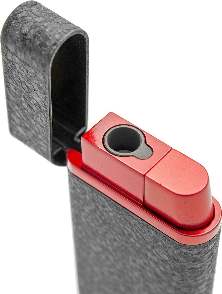 Corona Flambeau Feuerzeug (86-9216) rot schwarz Detailbild