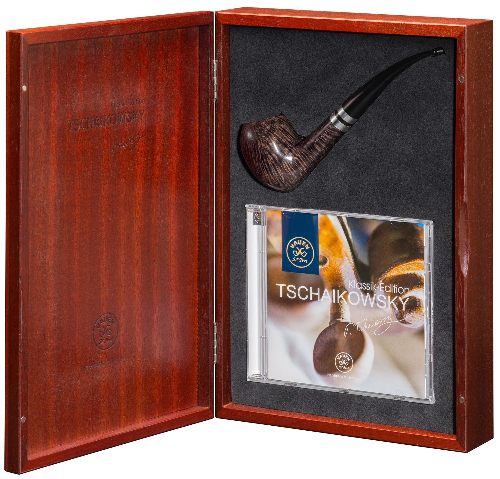 Vauen Jahrespfeife Tschaikowsky Klassik-Edition Box offen