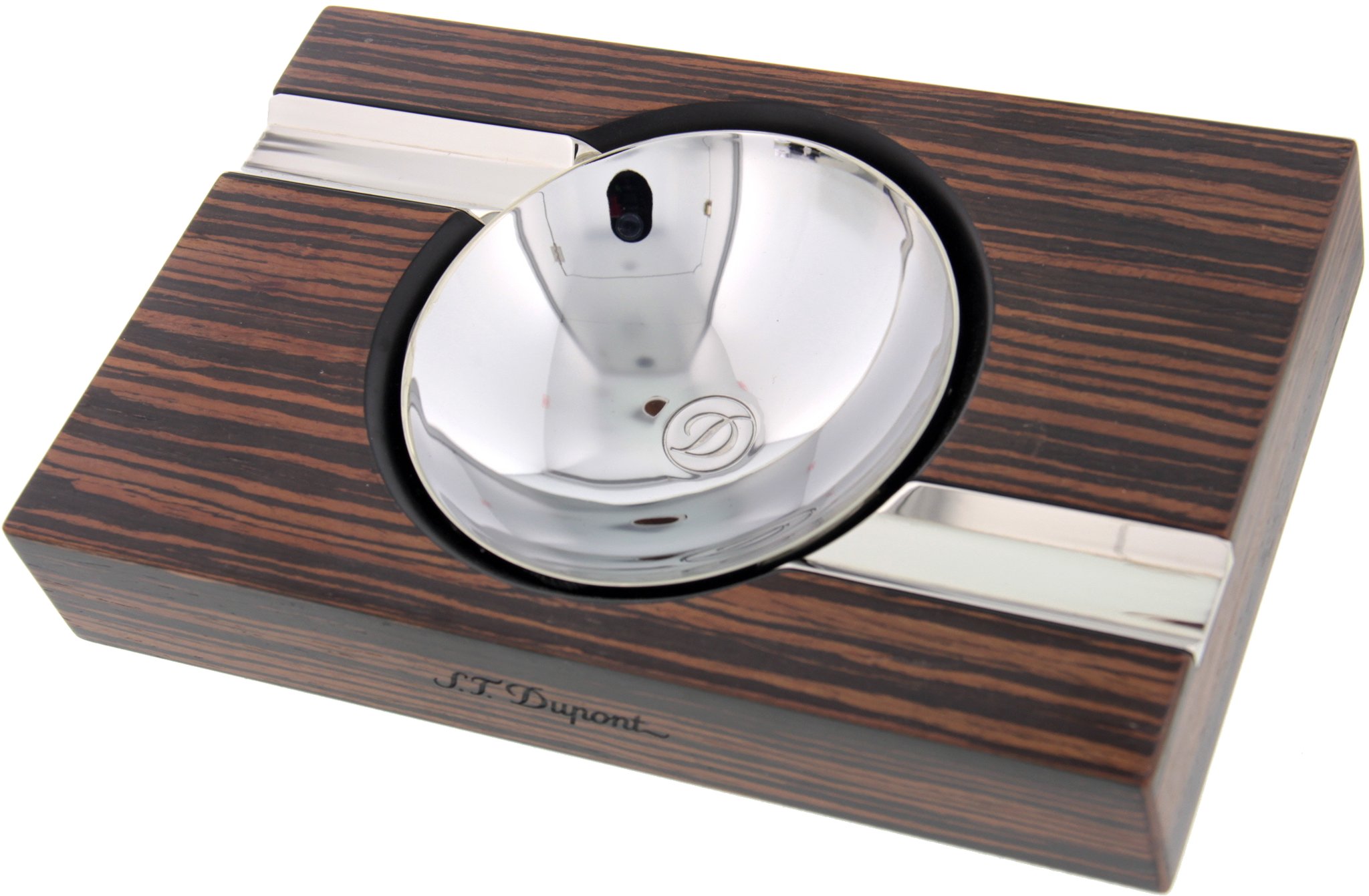 S.T. Dupont Aschenbecher Ebony Wood & Metal (006037)