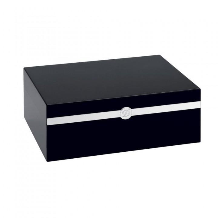 S.T. Dupont Humidor Ligne 2 1282 Lack schwarz Palladium