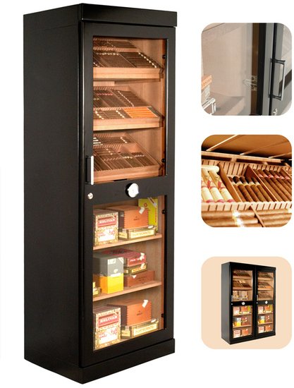 Adorini Humidorschrank Roma Schwarz