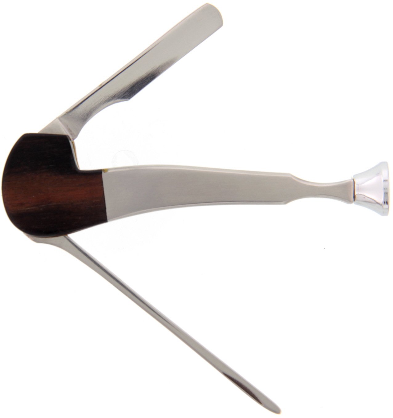 Guy Janot Pfeifenbesteck Pfeife Holz Chrom (491513) offen