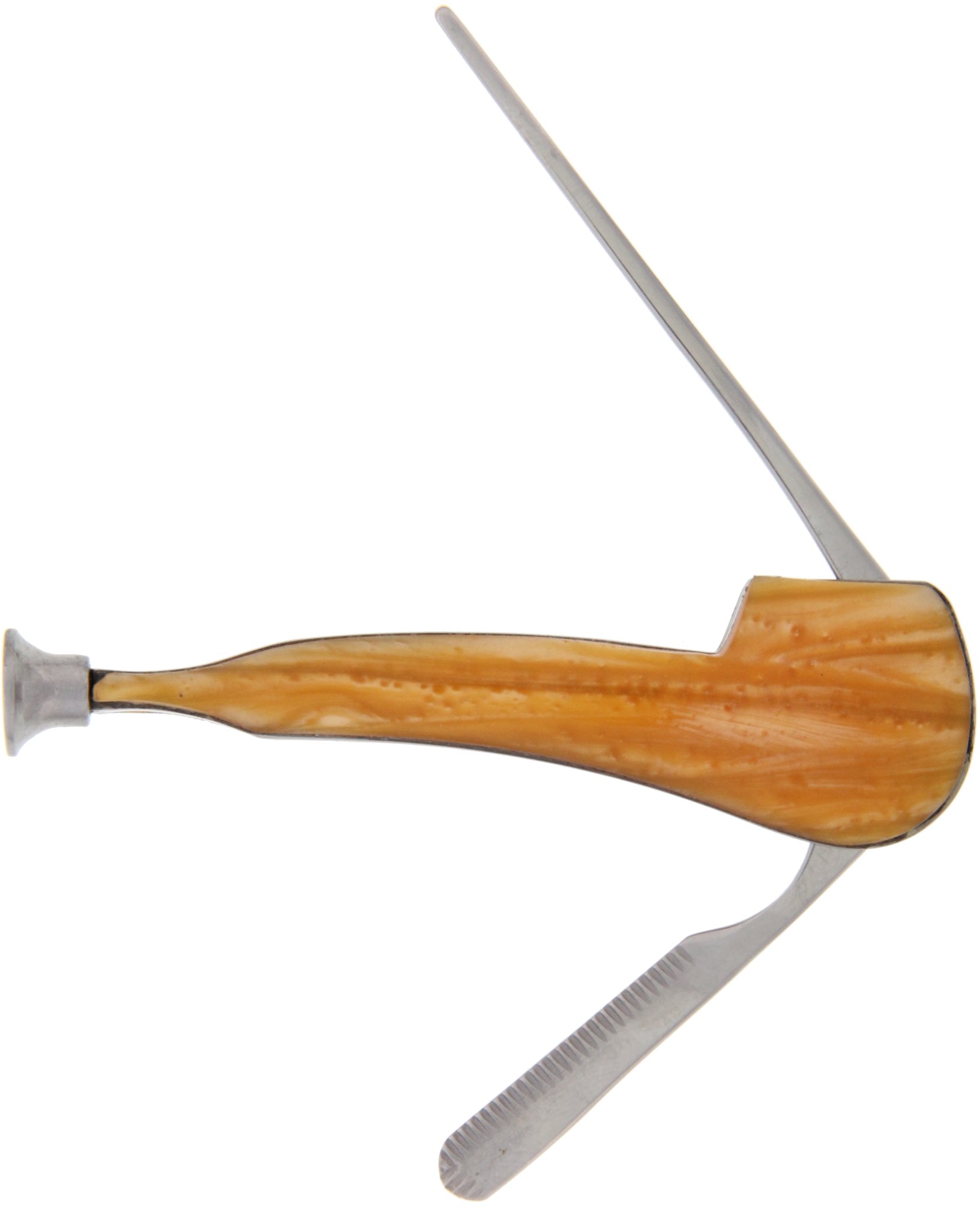 Guy Janot Pfeifenbesteck Pfeife bernsteinfarbig (491012) offen 2