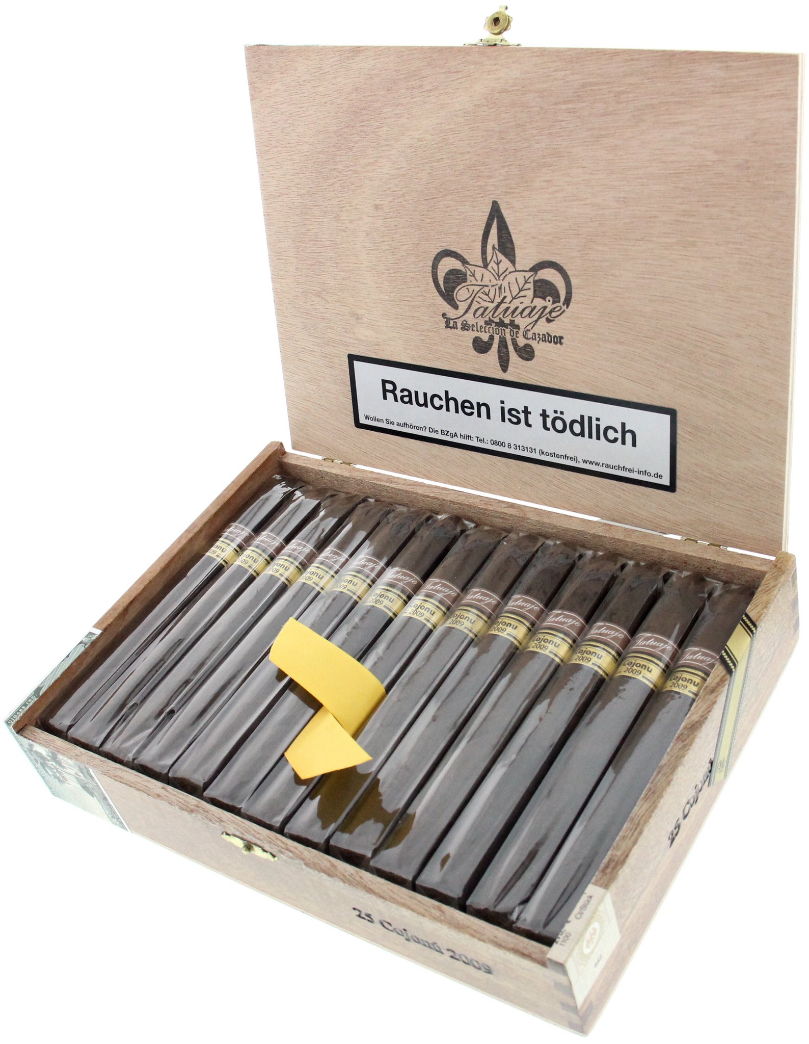 Tatuaje La Seleccion de Cazador Cojonú 2009 (Belicoso) Kiste offen