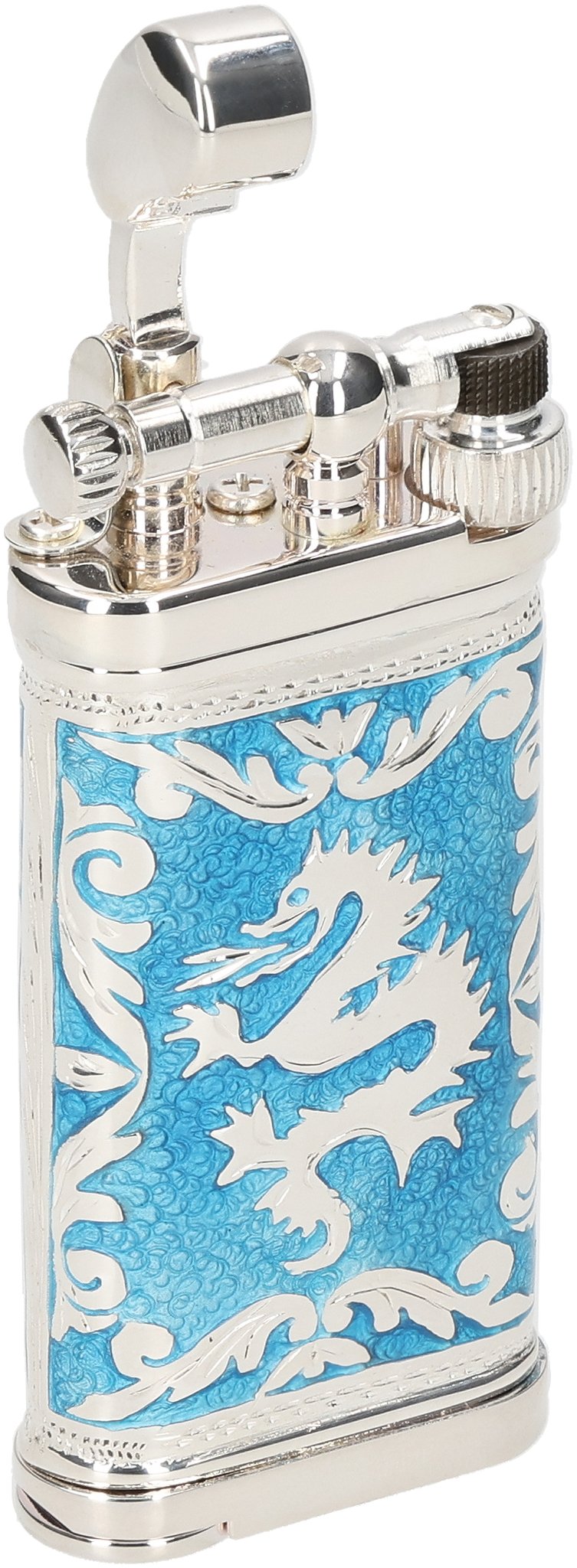 Doubleside Dragon Emaille azur 04