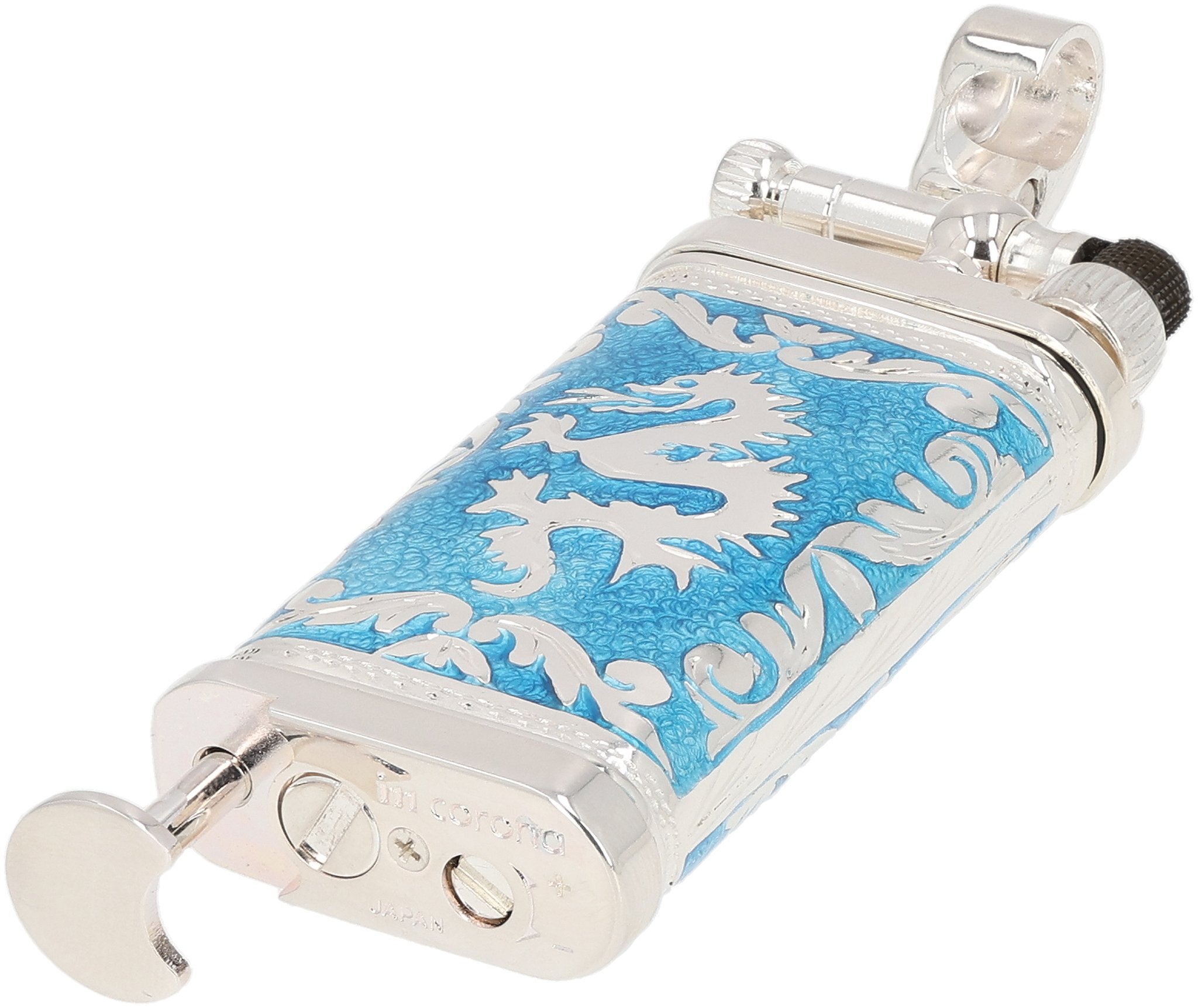 Doubleside Dragon Emaille azur 07