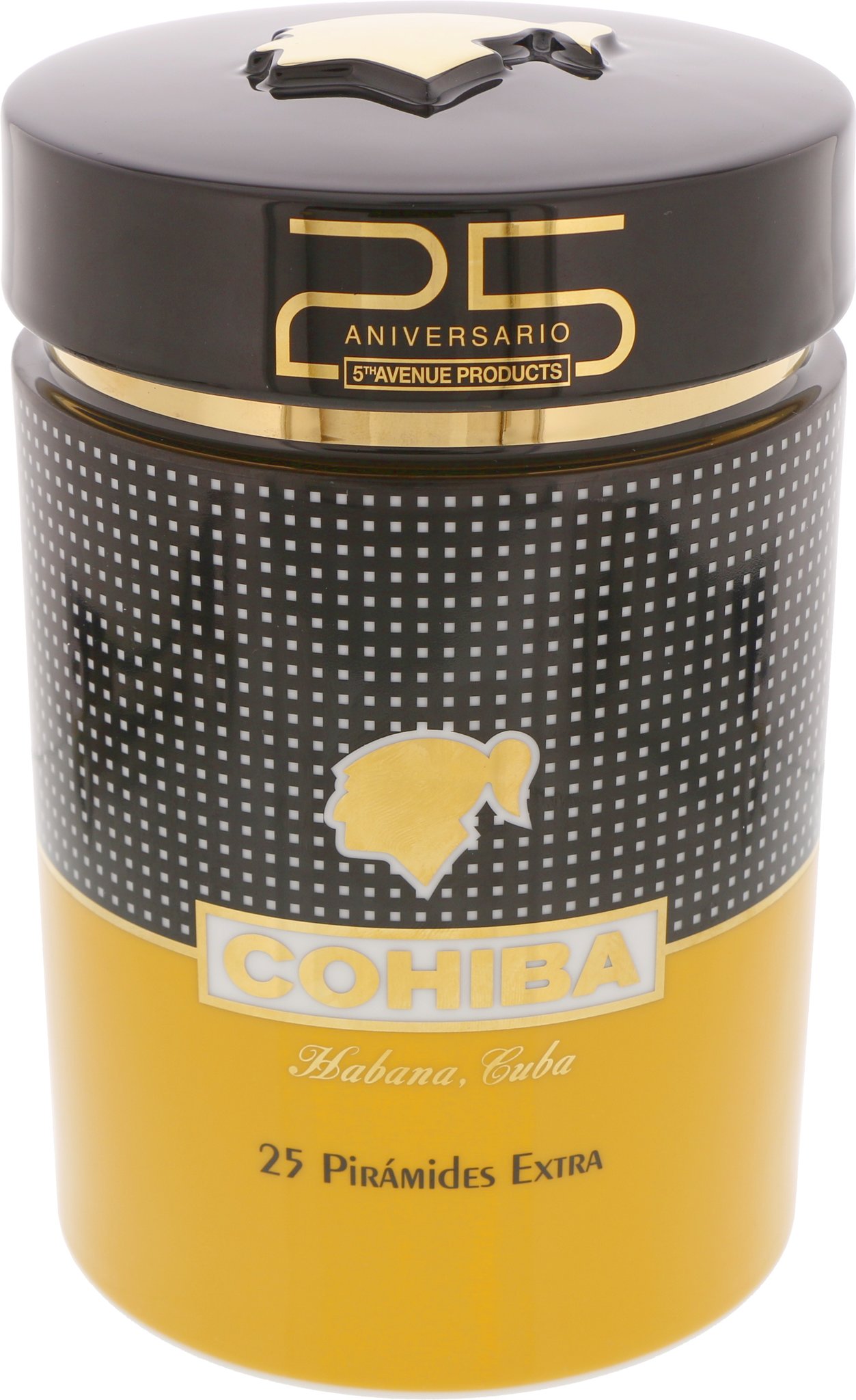 Habanos Jar (Porzellantopf) Cohiba Pirámides Jar geschlossen