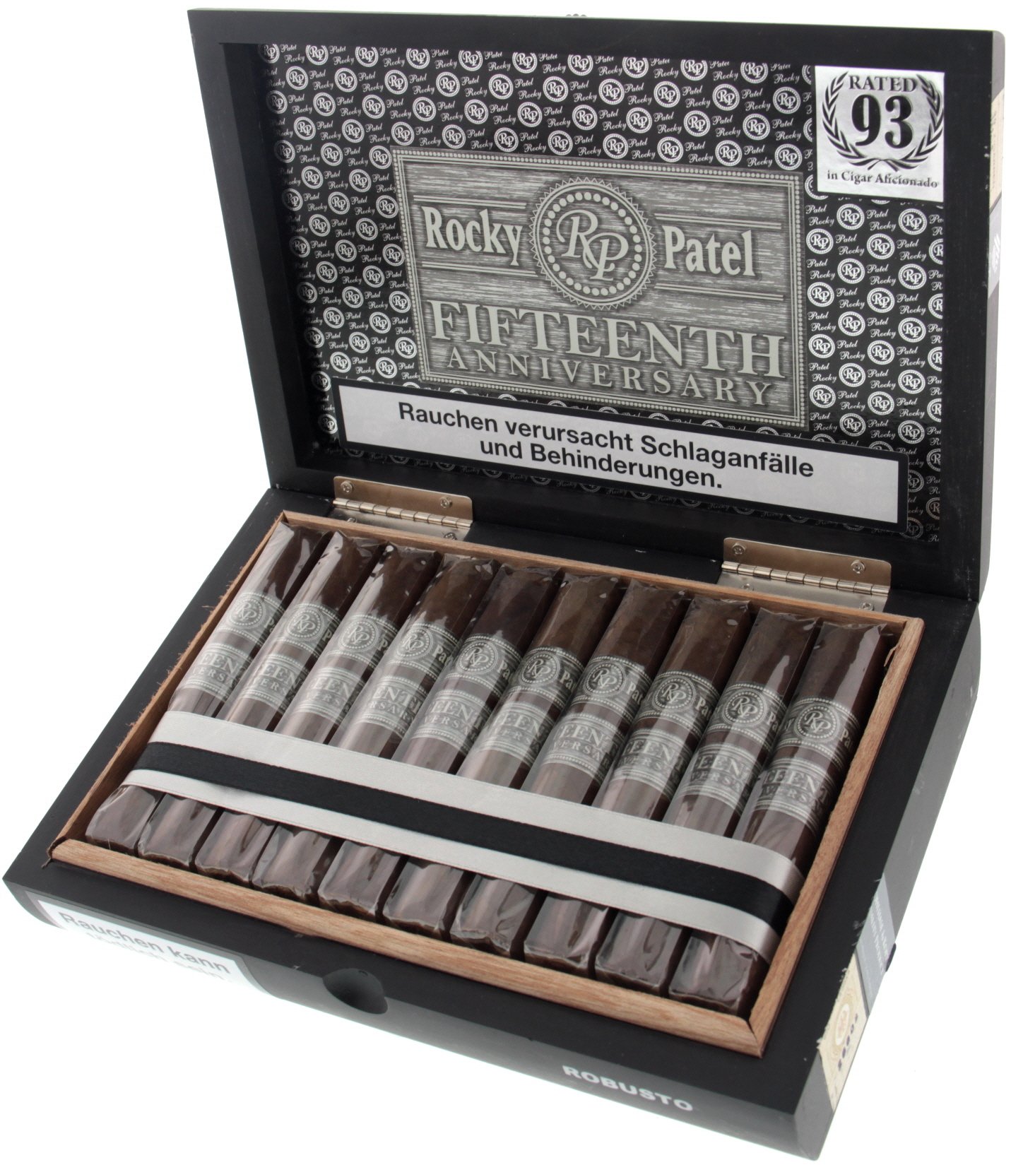 Rocky Patel Fifteenth Anniversary Robusto Kiste offen
