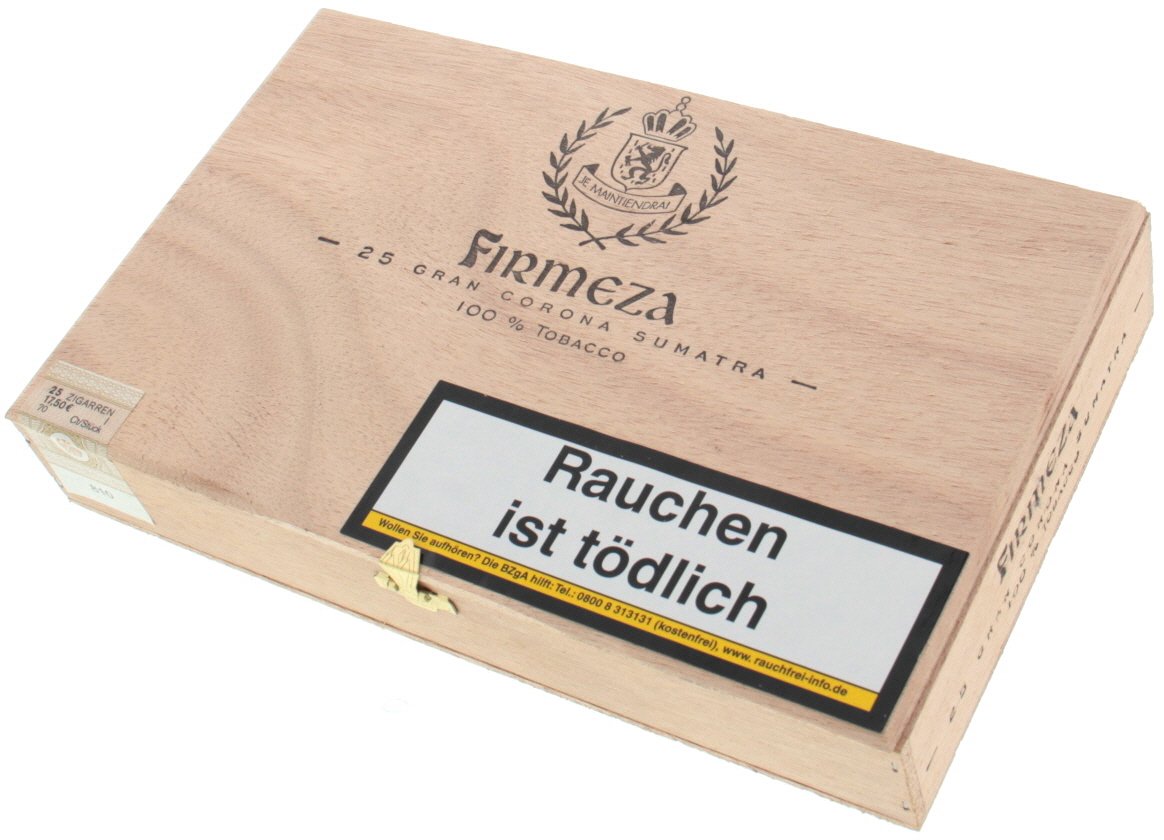 Firmeza Cigarillos 100% Tobacco Flandria Gran Corona Sumatra (16031) 25er