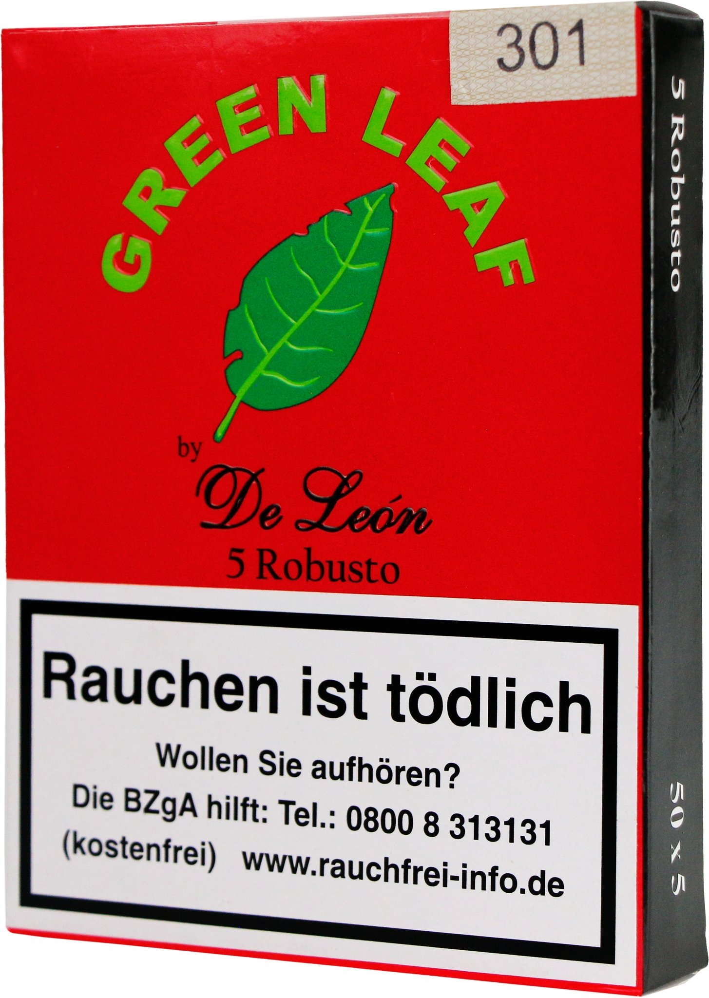 De Leon Zigarren Green Leaf Robusto (5er Packung)_01