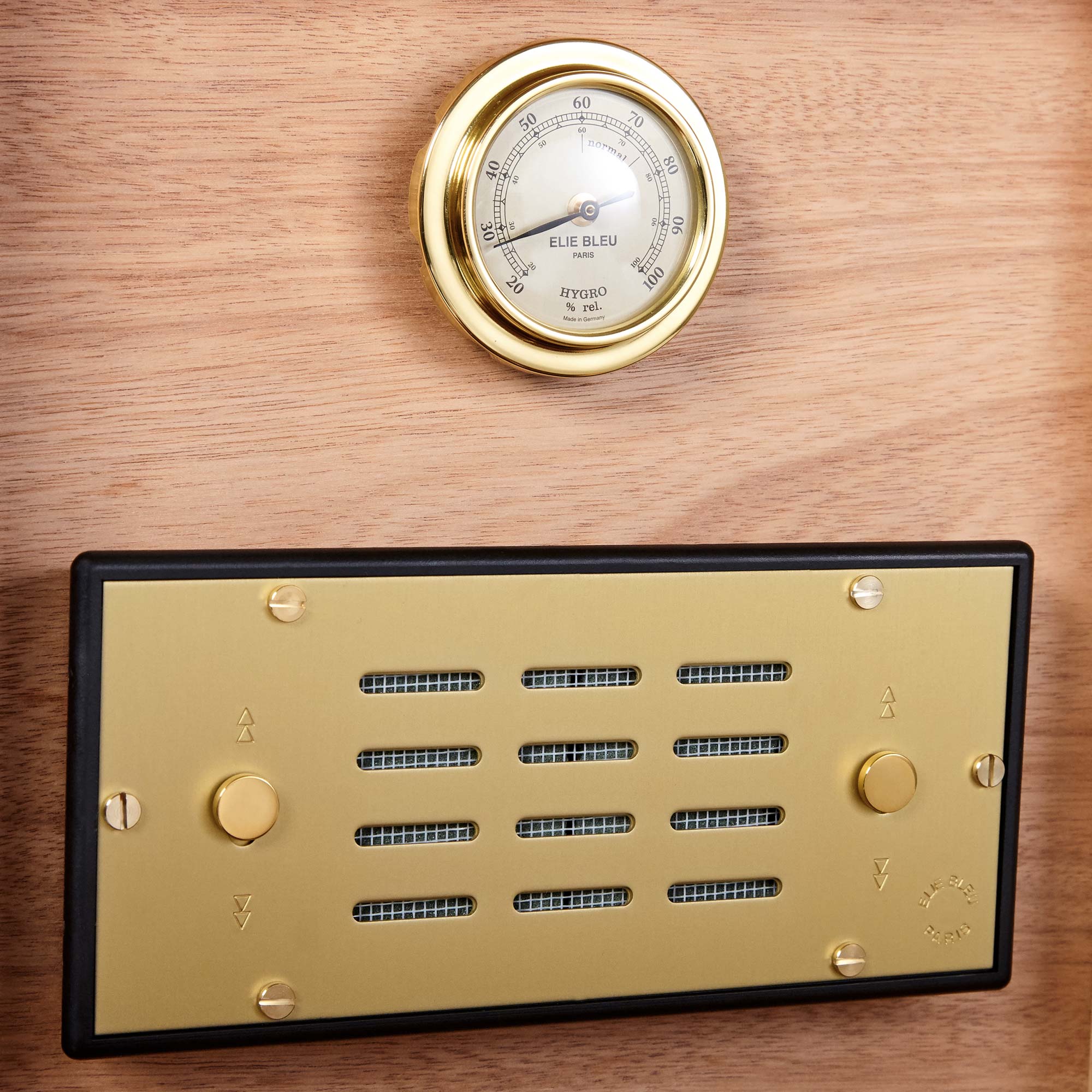 Elie Bleu Che Robusto Humidor Sycamore 25 Cigarren Orange Detailbild