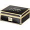 Angelo Zigarrenhumidor schwarz mit goldfarbenen Metallrahmen (920049)