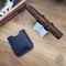 Les Fines Lames Cigar Stand Chrom mit Lederetui (petrol-blue) Detailbild