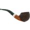 Stefano Santambrogio Pfeifen Bent Brandy Rustic No. 65 Detailbild