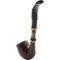 Rattray's Bamboo Pfeifen Bent Sandblast Brown B-Ware (16855)