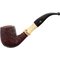 Rattray's Bamboo Pfeifen Bent Sandblast Red B-Ware (17100) 9mm