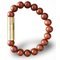 Les Fines Lames Punch Bracelets Solo Brass red Jasper Größe L