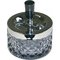 Drehascher chrom / Rauchglas