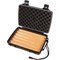 Cigar Case Acryl scwarz für 6 Zigarren (560804) offen