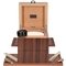 Bulldog Pipe Caddy Palisander frontal offen