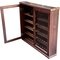 Lubinski Pfeifenschränke Vitrine (75er) aus Mahagoni (C5075)_03