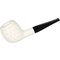 White Meerschaum Pfeife Apple (90048340)_01