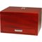 Classic Zigarrenhumidor rot-braun matt mit Schubladefür ca. 40 Zigarren (562021)